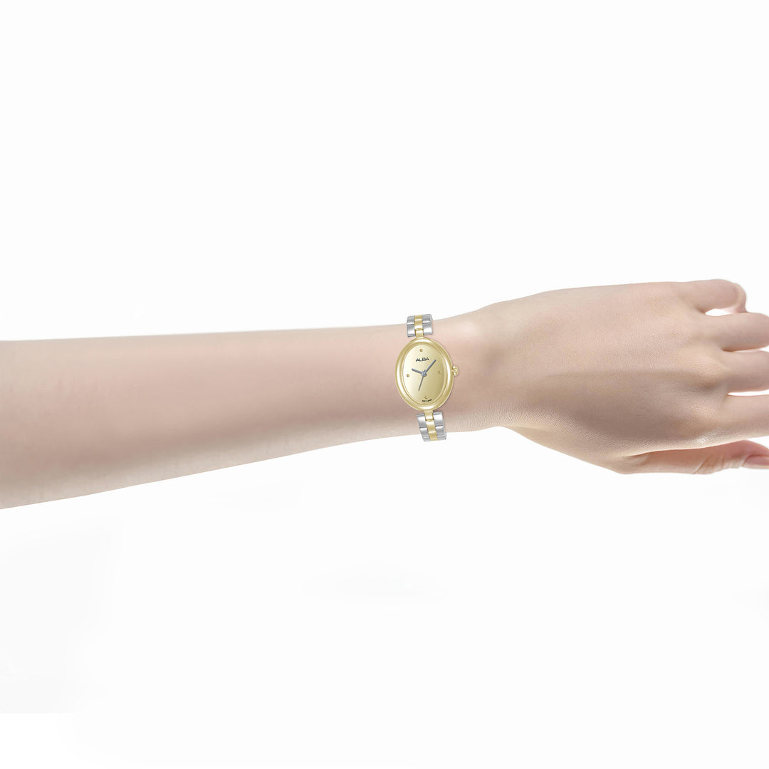 Alba AH8920X1 Gold Dial Women&