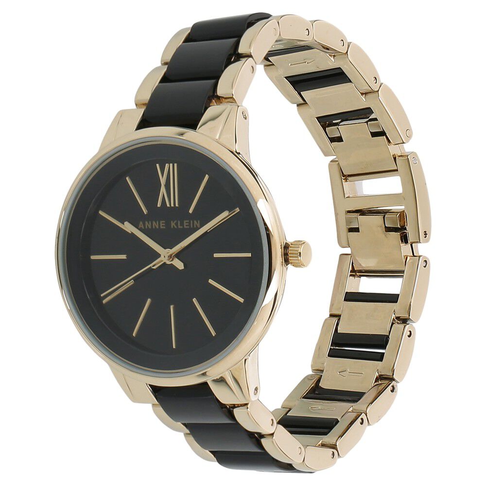 Anne Klein Quartz Analog Black Dial Ceramic Strap Watch For Women