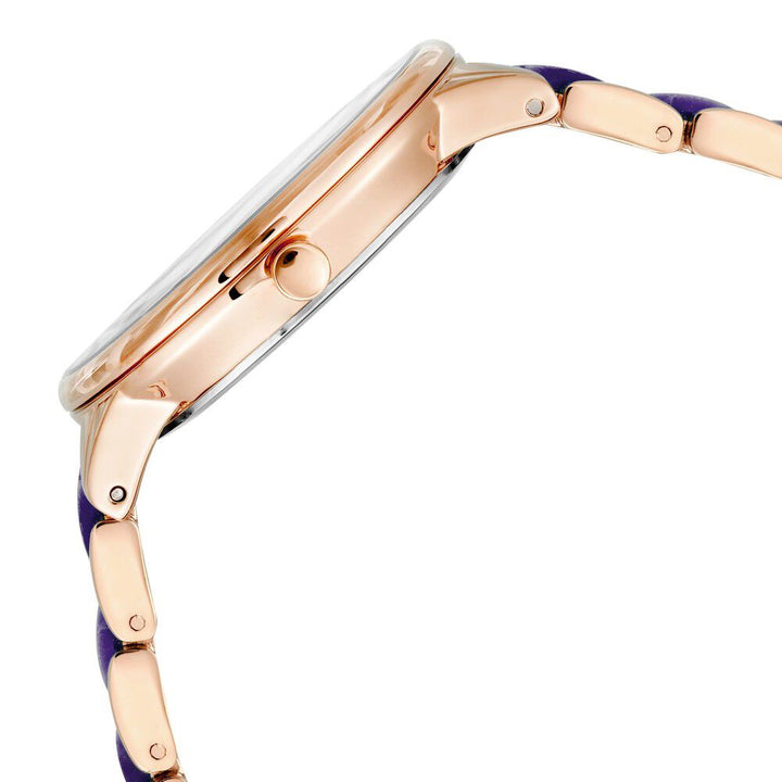 Anne Klein Quartz Analog Blue Dial Plastic Strap Watch For Women