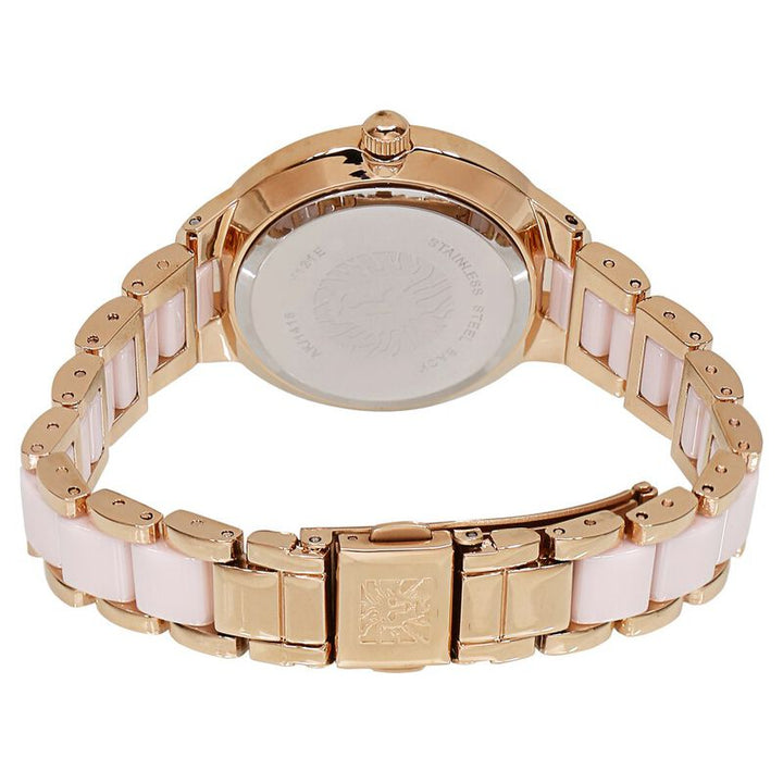 Anne Klein Quartz Analog Mother Of Pearl Dial Ceramic Strap Watch For Women