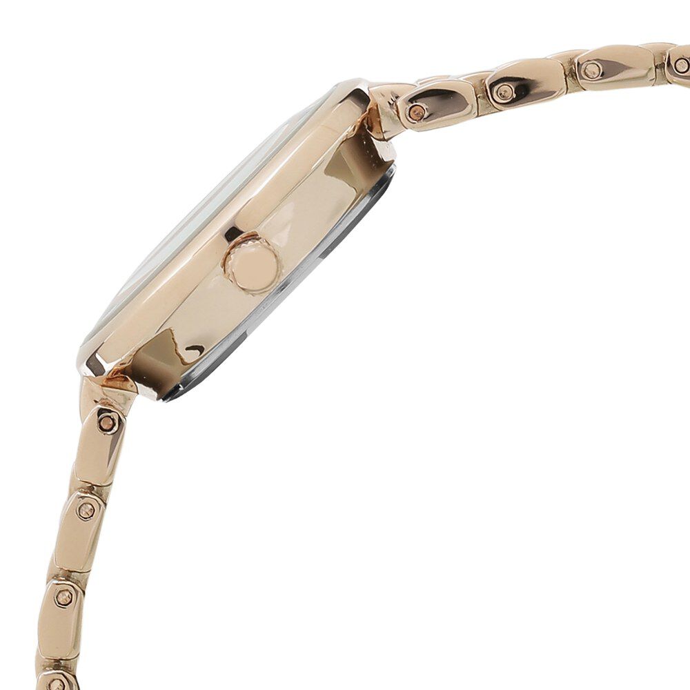 Anne Klein Quartz Analog Rose Gold Dial Metal Strap Watch For Women
