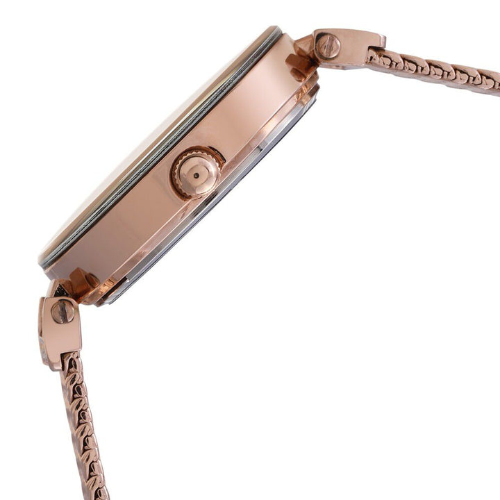 Anne Klein Quartz Analog Rose Gold Dial Metal Strap Watch For Women