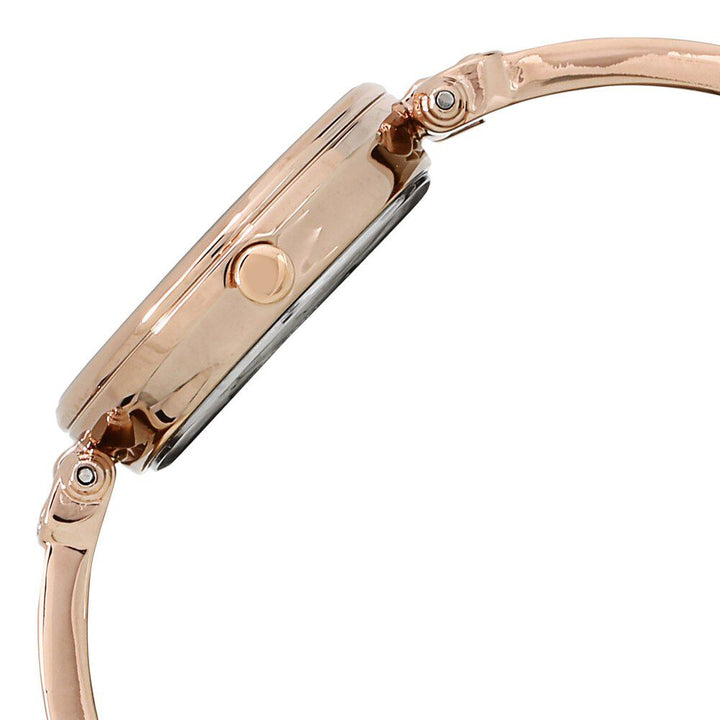 Anne Klein Quartz Analog Mother Of Pearl Dial Metal Strap Watch For Women