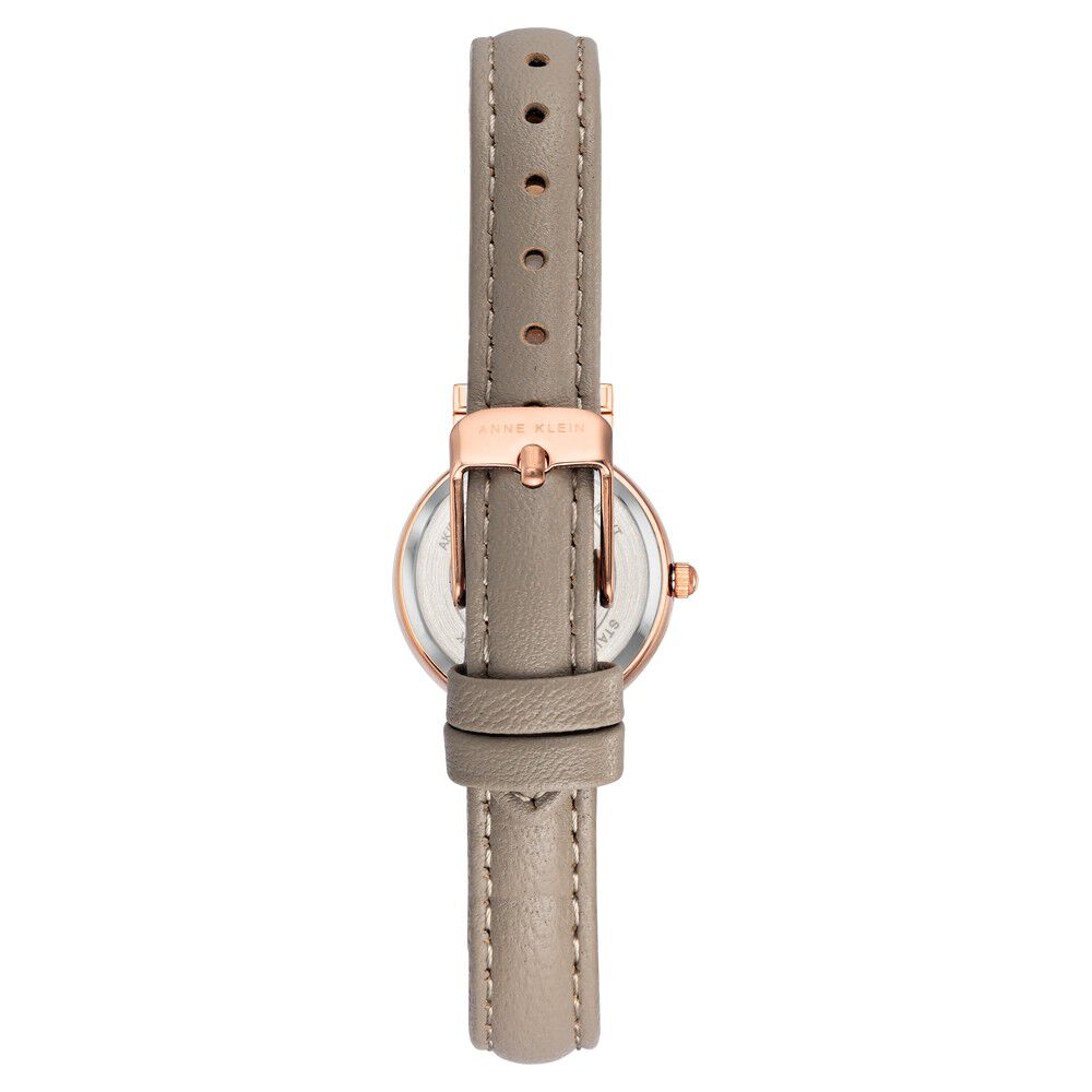 Anne Klein Quartz Analog Brown Dial Leather Strap Watch For Women