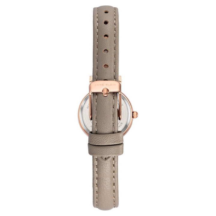 Anne Klein Quartz Analog Brown Dial Leather Strap Watch For Women
