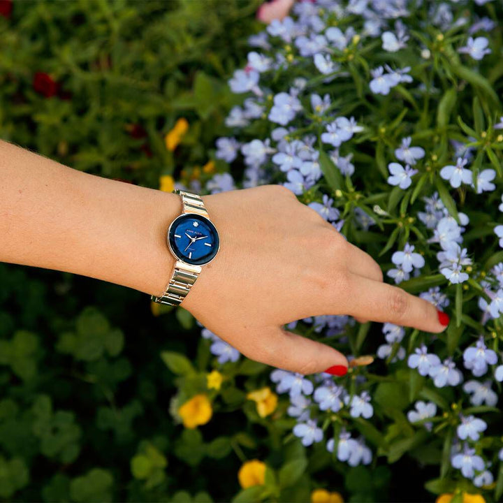 Anne Klein Quartz Analog Blue Dial Metal Strap Watch For Women