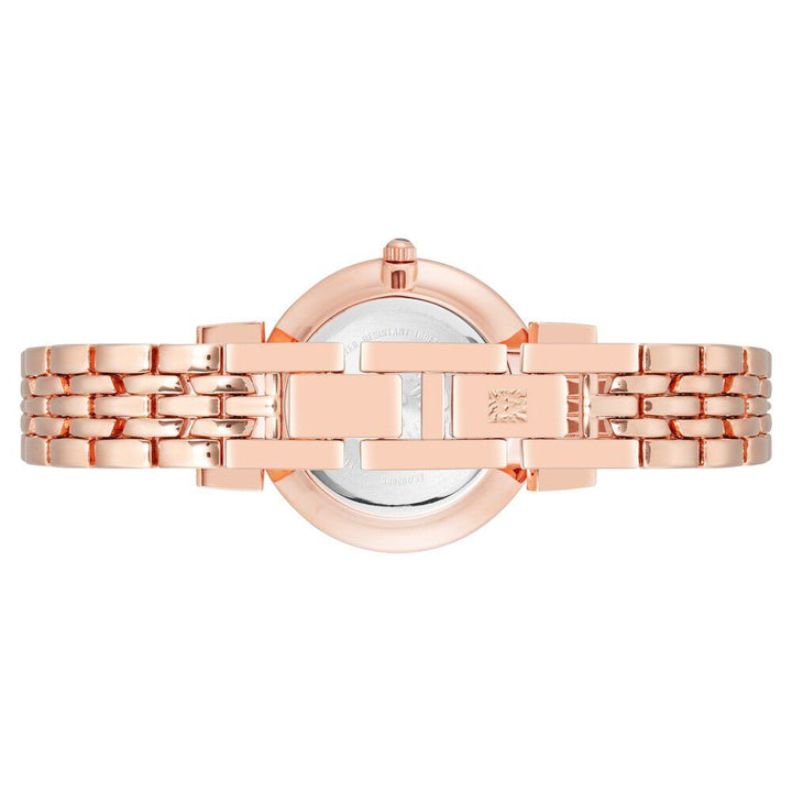 Anne Klein Quartz Analog Brown Dial Metal Strap Watch For Women