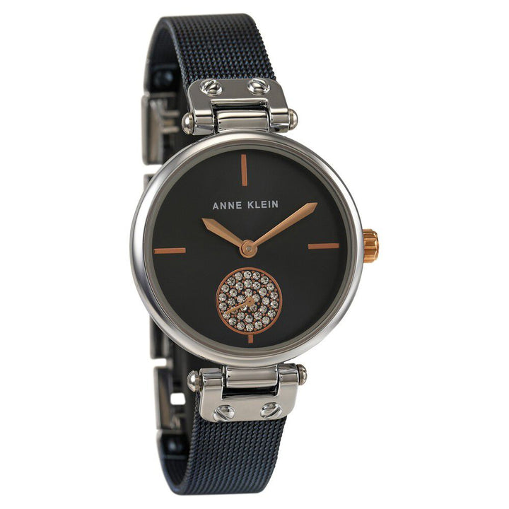 Anne Klein Quartz Analog Blue Dial Stainless Steel Strap Watch For Women