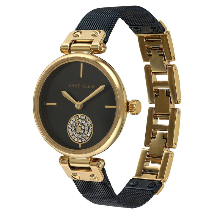 Anne Klein Quartz Analog Blue Dial Stainless Steel Strap Watch For Women