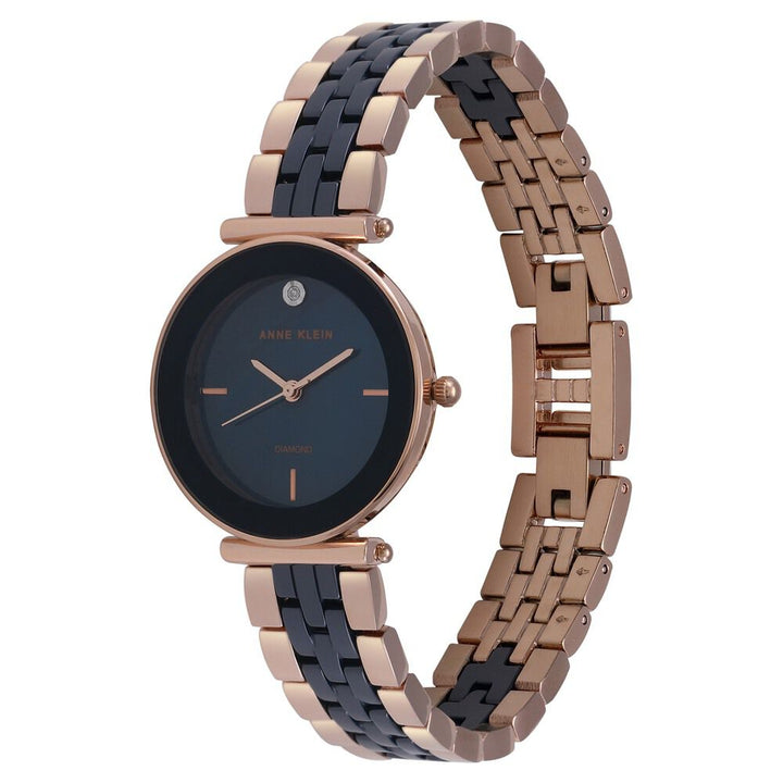 Anne Klein Quartz Analog Mother of Pearl Dial Ceramic Strap Watch for Women NEAK3158NVRGW