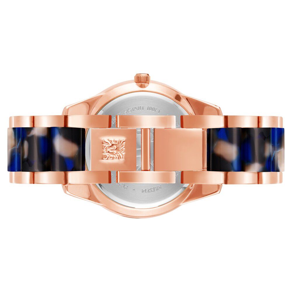 Anne Klein Quartz Analog Blue Dial Metal Strap Watch For Women