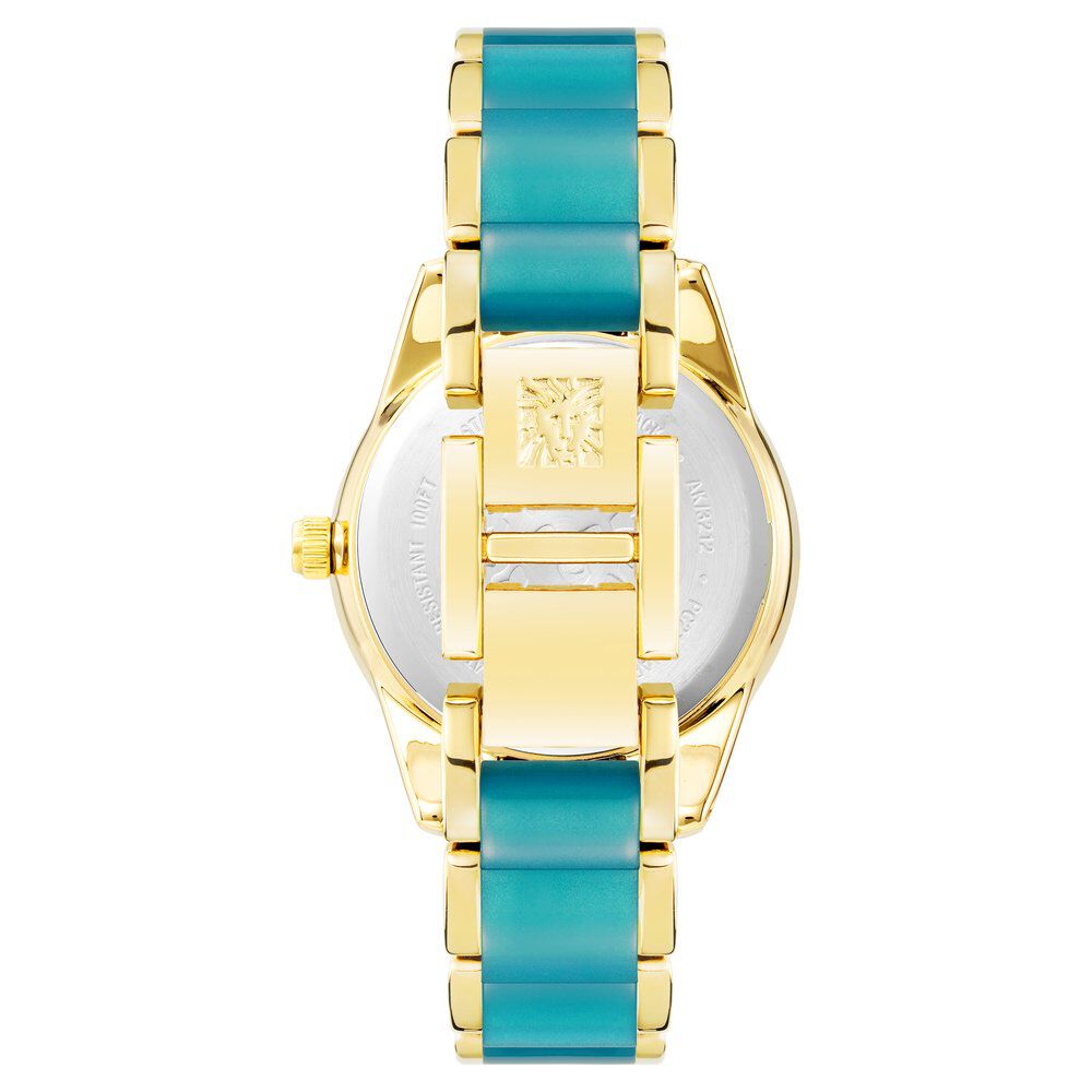 Anne Klein Quartz Analog Teal Dial Metal Strap Watch For Women