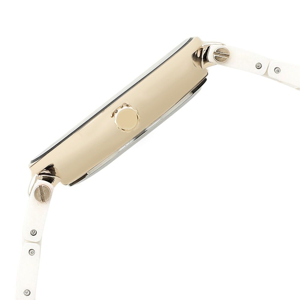 Anne Klein Quartz Analog Pink Dial Ceramic Strap Watch for Women