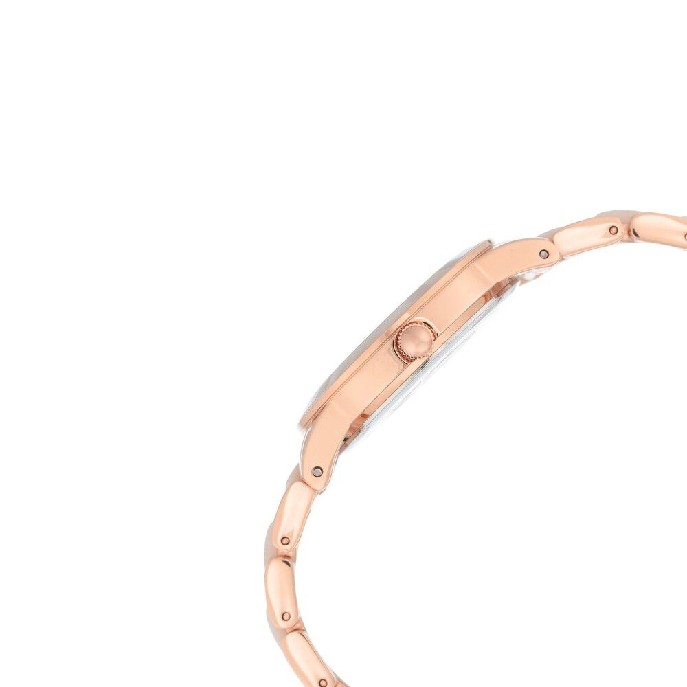 Anne Klein Quartz Analog Mother Of Pearl Dial Plastic Strap Watch For Women