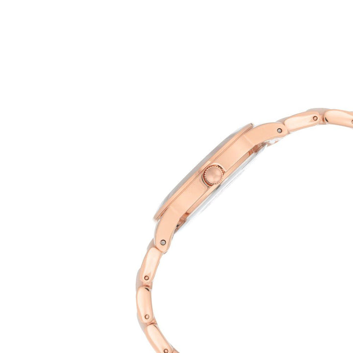 Anne Klein Quartz Analog Mother Of Pearl Dial Plastic Strap Watch For Women