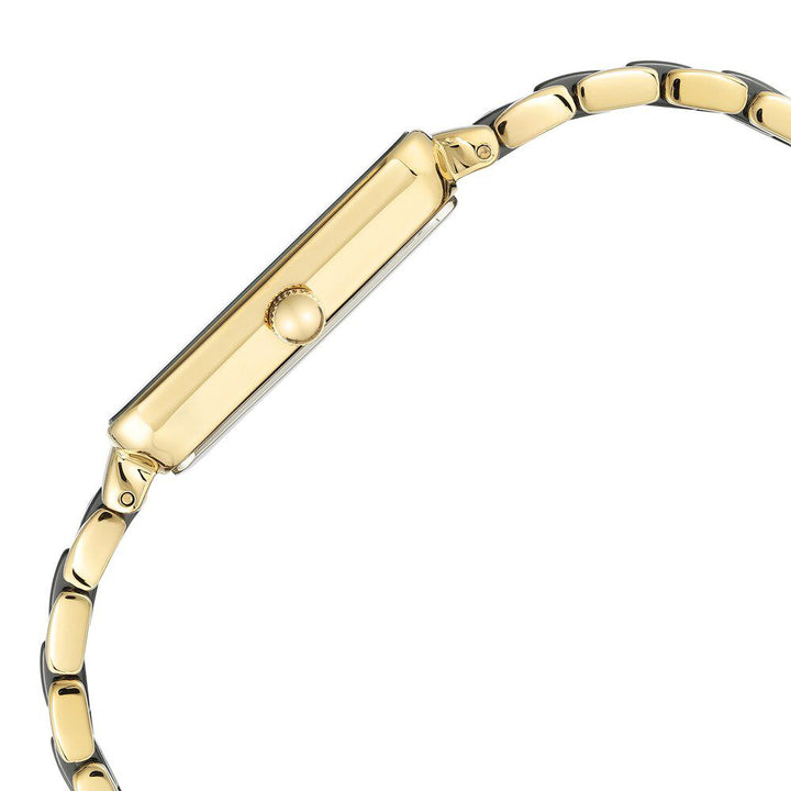 Anne Klein Quartz Analog Black Dial Ceramic Strap Watch for Women NEAK3668BKGB