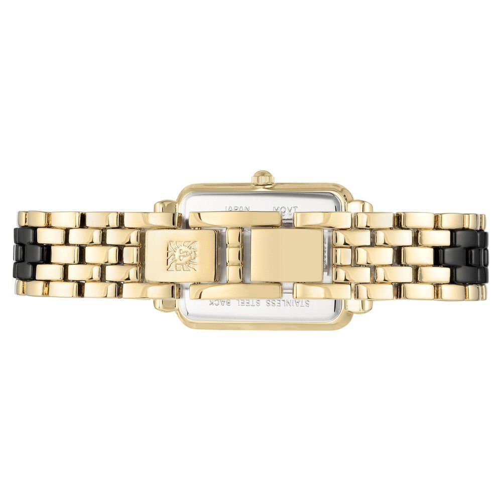 Anne Klein Quartz Analog Black Dial Ceramic Strap Watch for Women NEAK3668BKGB