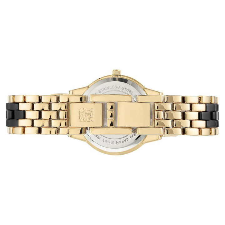 Anne Klein Quartz Analog Black Dial Ceramic Strap Watch for Women NEAK3672BKGB