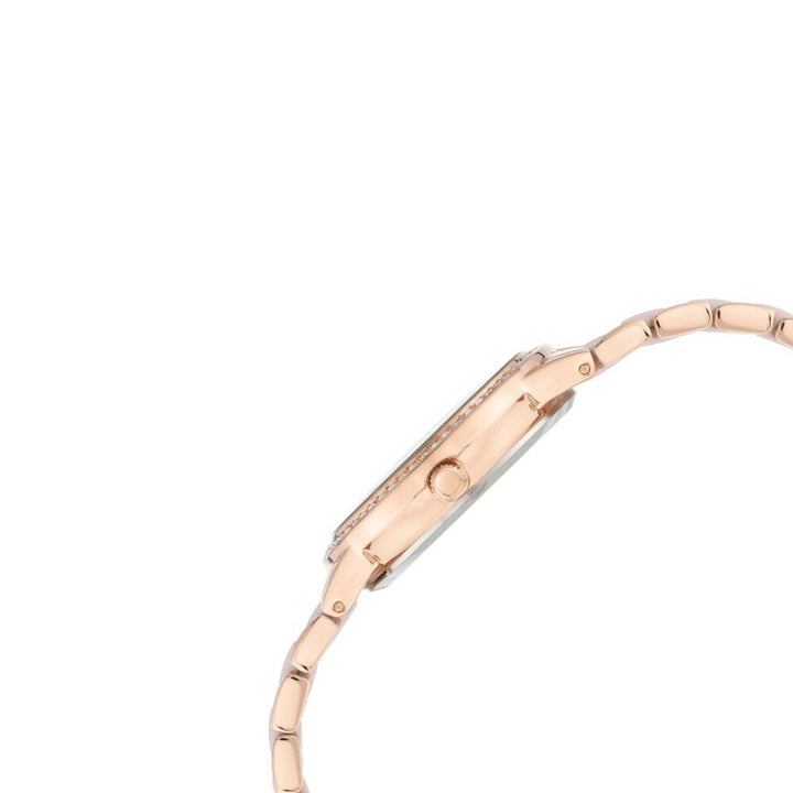 Anne Klein Quartz Analog Pink Dial Ceramic Strap Watch for Women NEAK3672LPRG