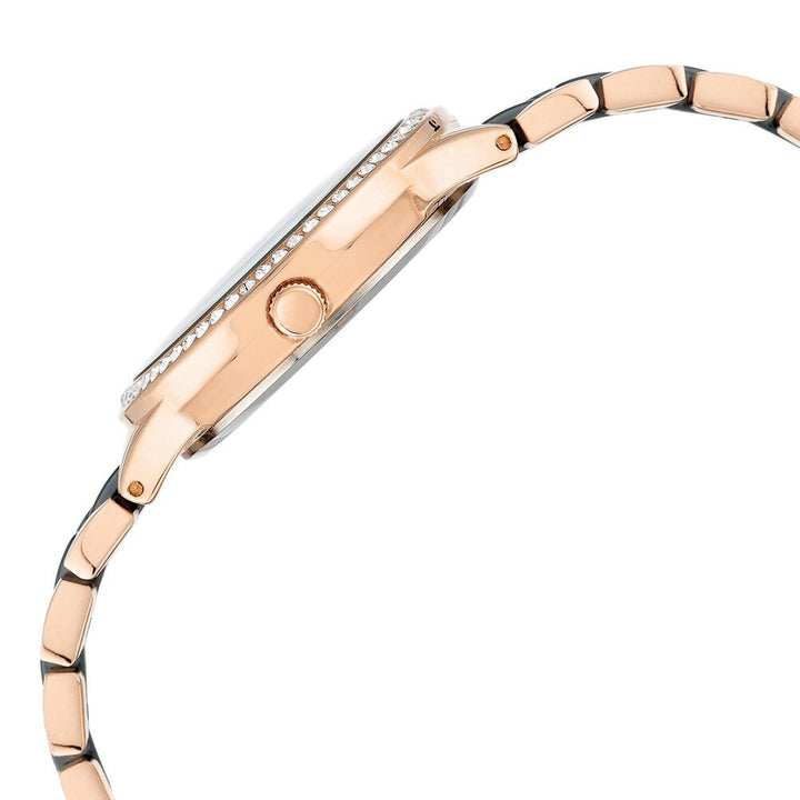 Anne Klein Quartz Analog Blue Dial Ceramic Strap Watch For Women