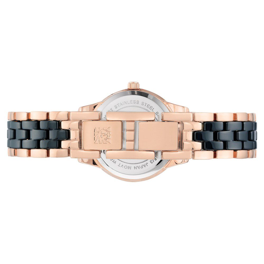 Anne Klein Quartz Analog Blue Dial Ceramic Strap Watch For Women