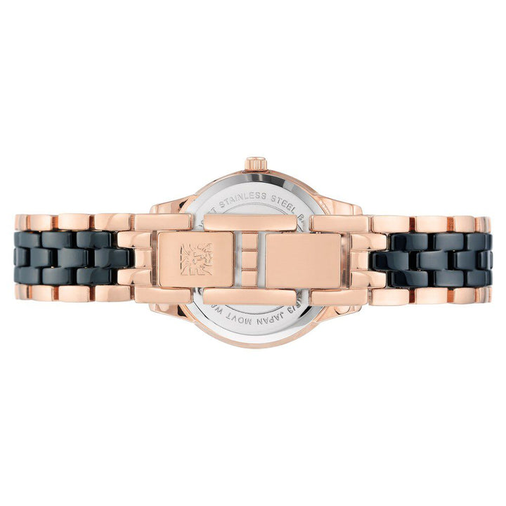 Anne Klein Quartz Analog Blue Dial Ceramic Strap Watch For Women