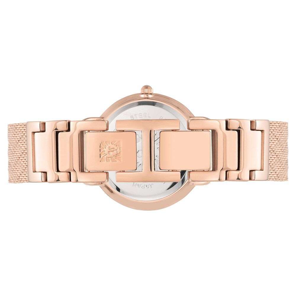 Anne Klein Quartz Analog Blue Dial Metal Strap Watch For Women