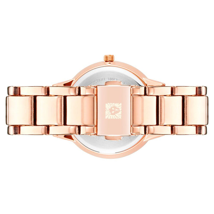 Anne Klein Quartz Analog Pink Dial Metal Strap Watch For Women