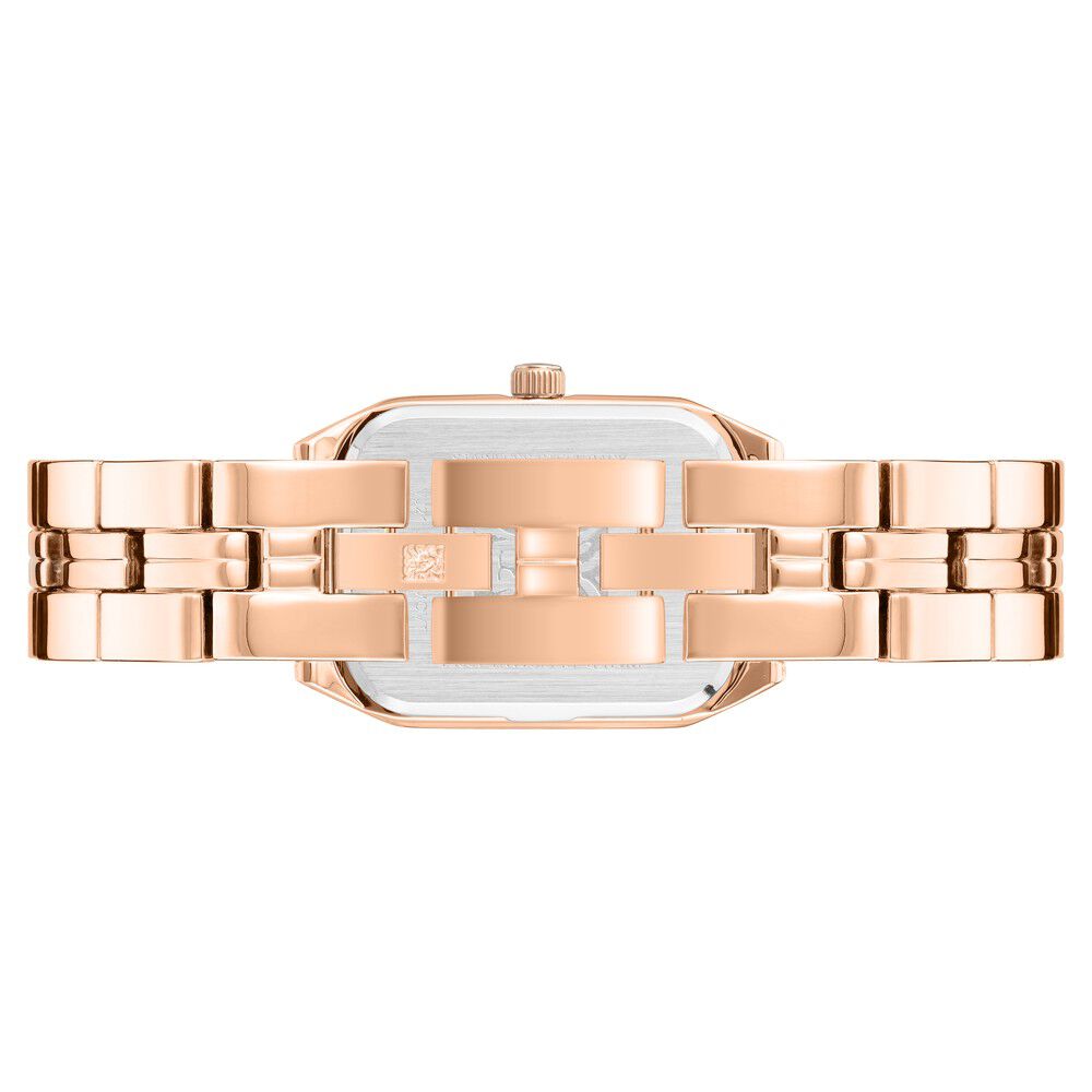 Anne Klein Quartz Analog Blue Dial Rose Gold Metal Strap Watch For Women - The Watch Factory ®