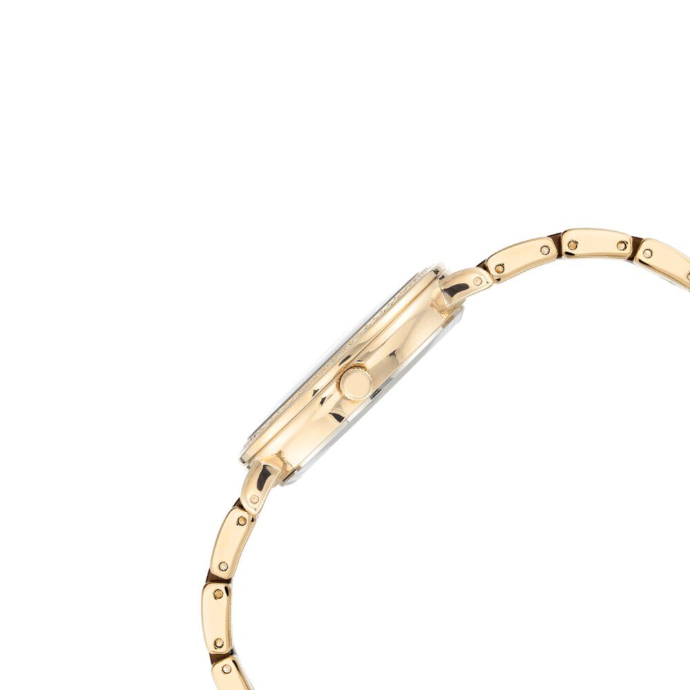 Anne Klein Quartz Analog Brown Dial Ceramic Strap Watch For Women