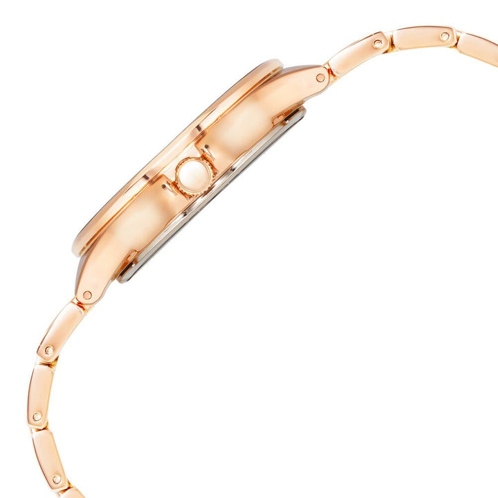 Anne Klein Quartz Analog White Dial Metal Strap Watch for Women NDAK3866WTRG