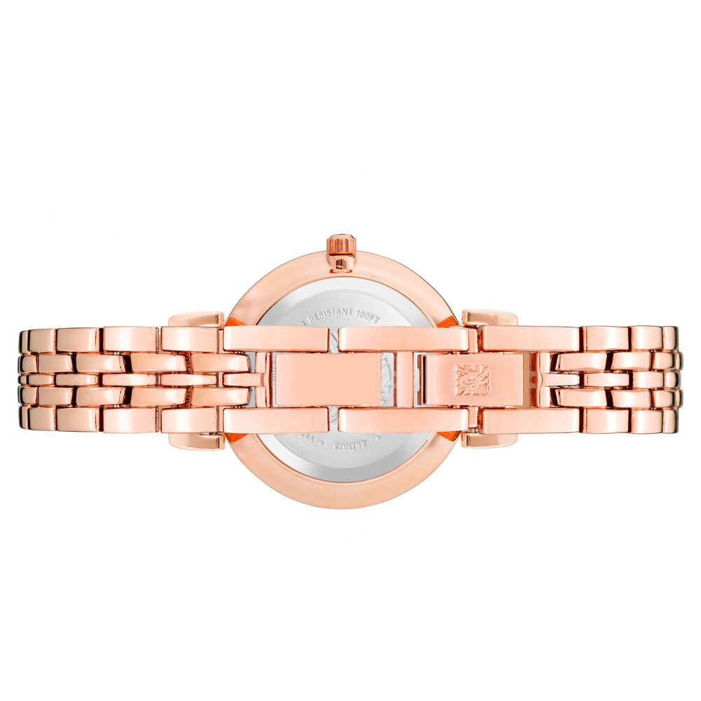 Anne Klein Quartz Analog Rose Gold Dial Metal Strap Watch For Women
