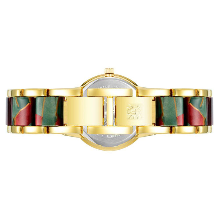 Anne Klein Quartz Analog Green Dial Plastic Strap Watch For Women