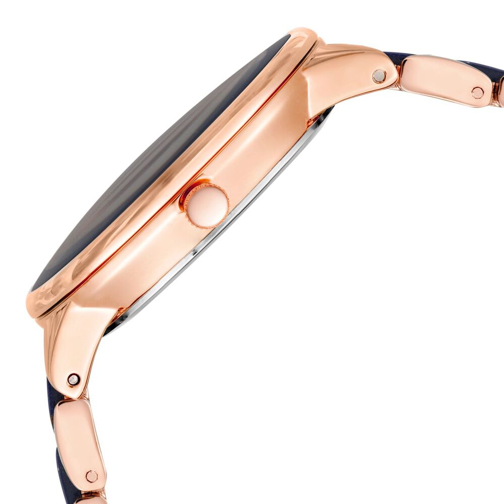 Anne Klein Quartz Analog Blue Dial Plastic Strap Watch For Women