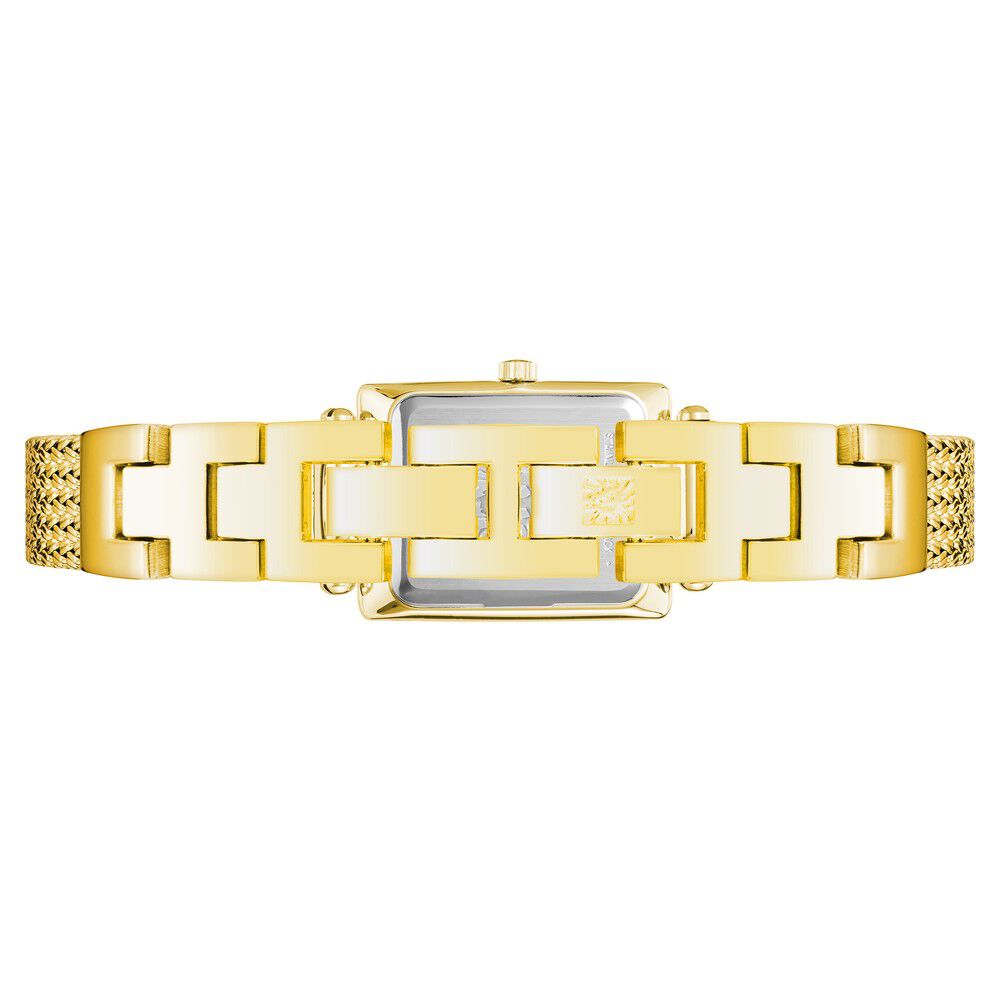 Anne Klein Quartz Analog Champagne Dial Metal Strap Watch For Women