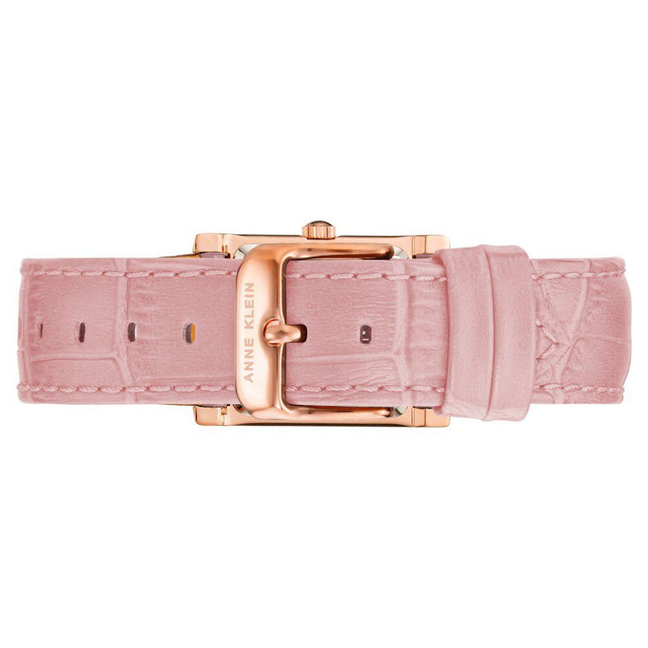 Anne Klein Quartz Analog Silver Dial Leather Strap Watch For Women