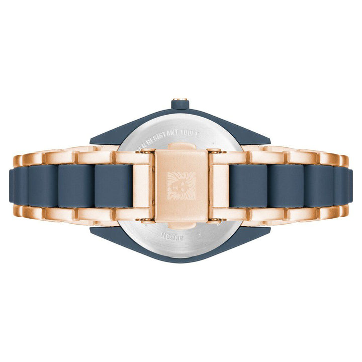 Anne Klein Quartz Analog Blue Dial Plastic Strap Watch For Women