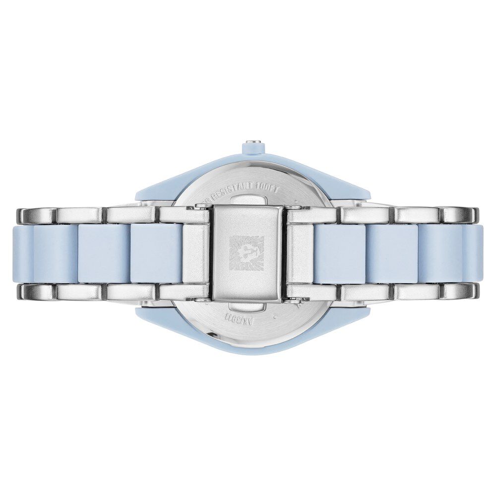 Anne Klein Quartz Analog Blue Dial Plastic Strap Watch For Women