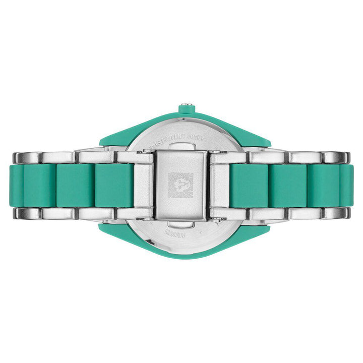 Anne Klein Quartz Analog Green Dial Plastic Strap Watch for Women