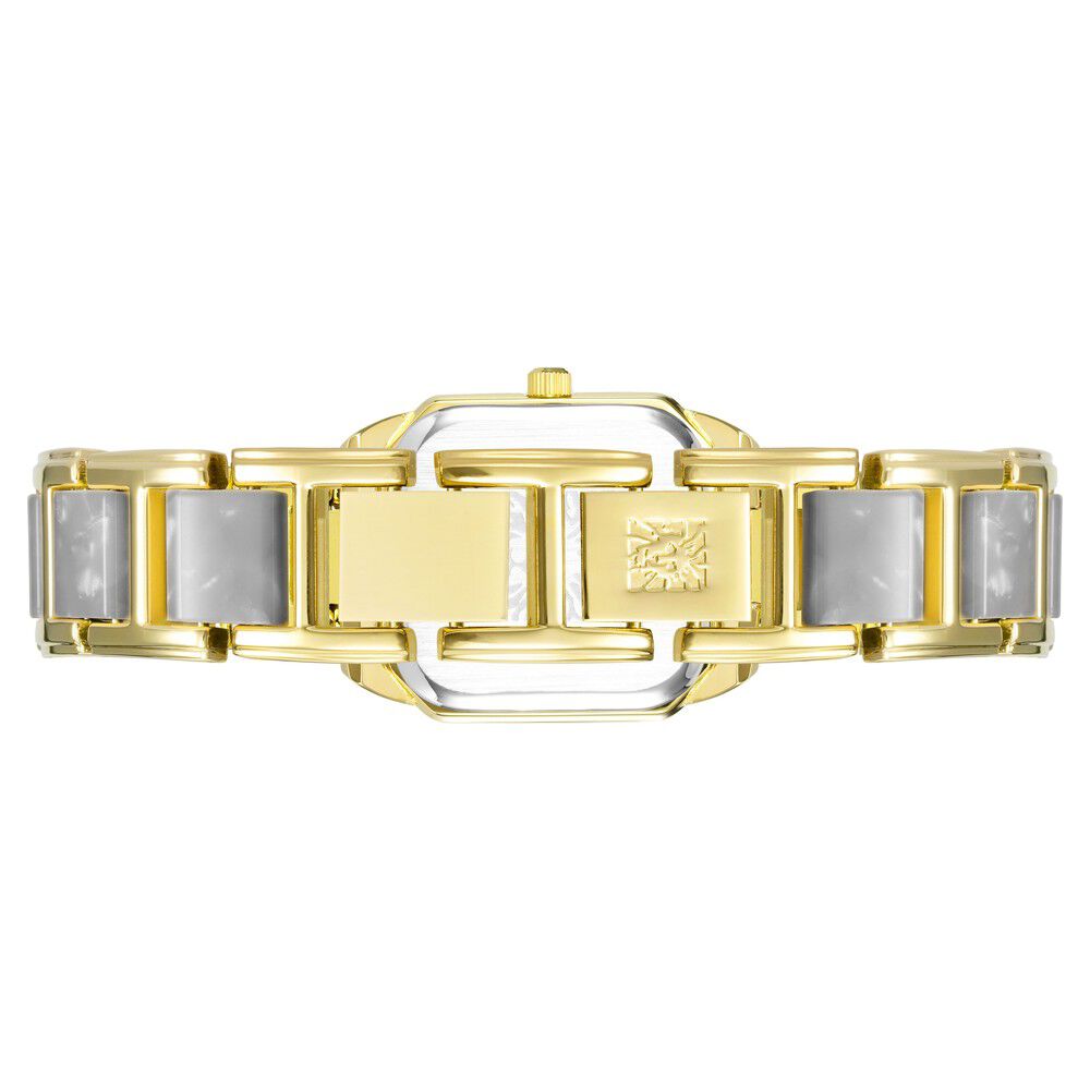 Anne Klein Quartz Analog Grey Dial Plastic Strap Watch for Women