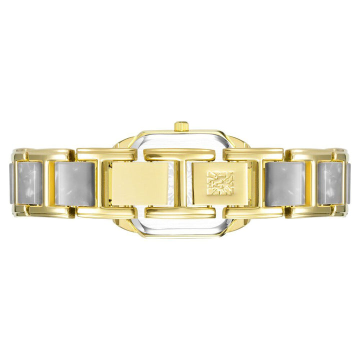 Anne Klein Quartz Analog Grey Dial Plastic Strap Watch for Women