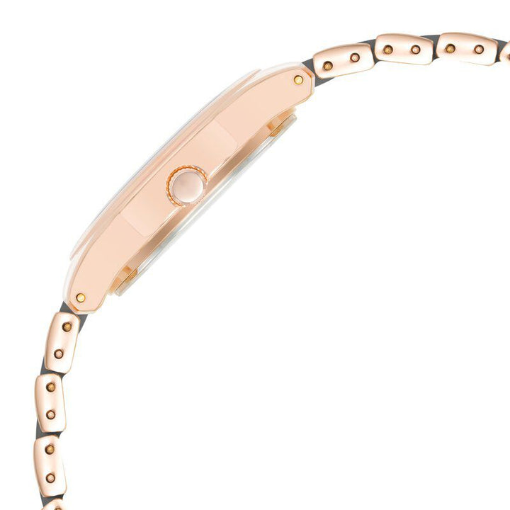 Anne Klein Quartz Analog Grey Dial Ceramic Strap Watch for Women