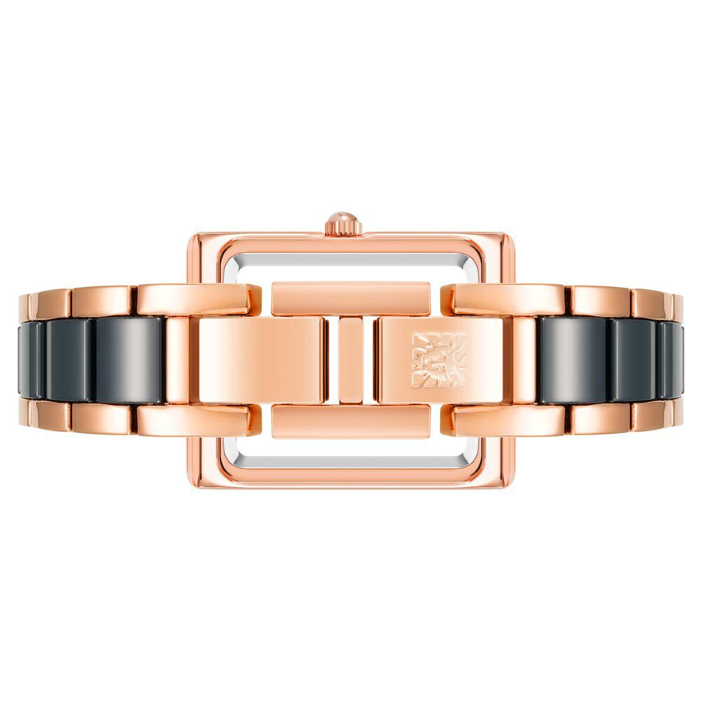 Anne Klein Quartz Analog Blue Dial Ceramic Strap Watch for Women