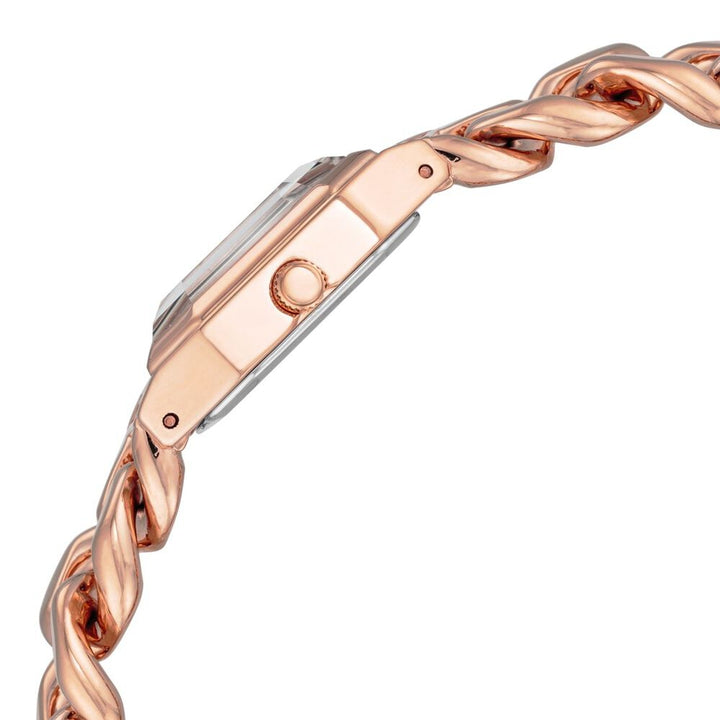 Anne Klein Quartz Analog Rose Gold Dial Metal Strap Watch for Women NEAK4002RGRG