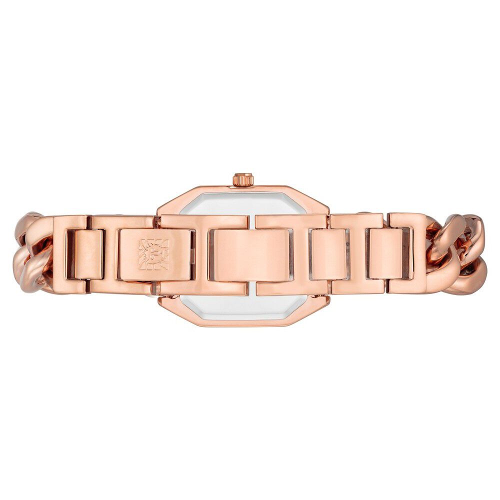 Anne Klein Quartz Analog Rose Gold Dial Metal Strap Watch For Women