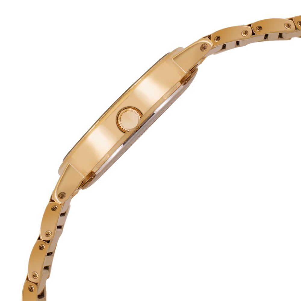 Anne Klein Quartz Analog Mother Of Pearl Dial Metal Strap Watch For Women