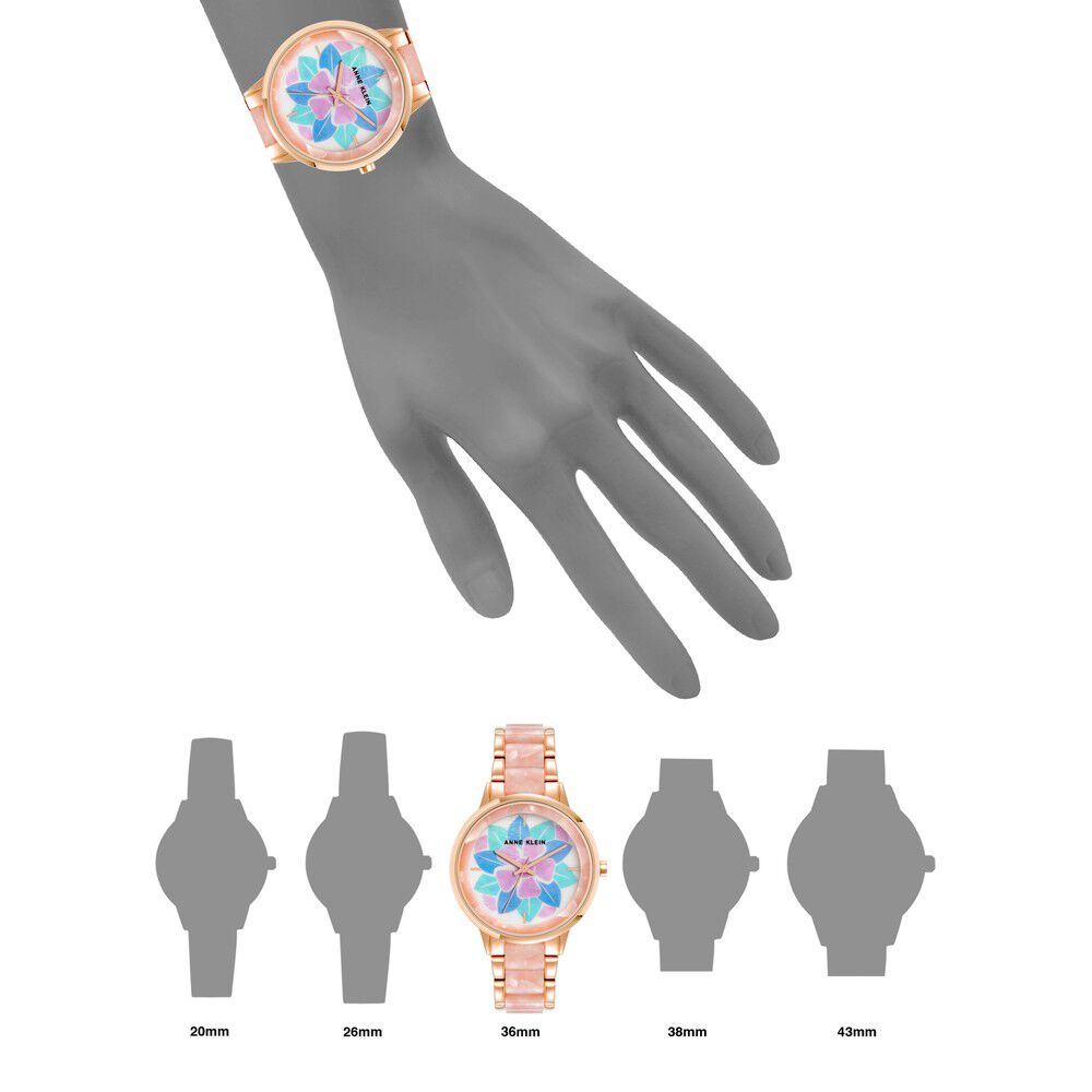 Anne Klein Quartz Analog White Dial Plastic Strap Watch For Women