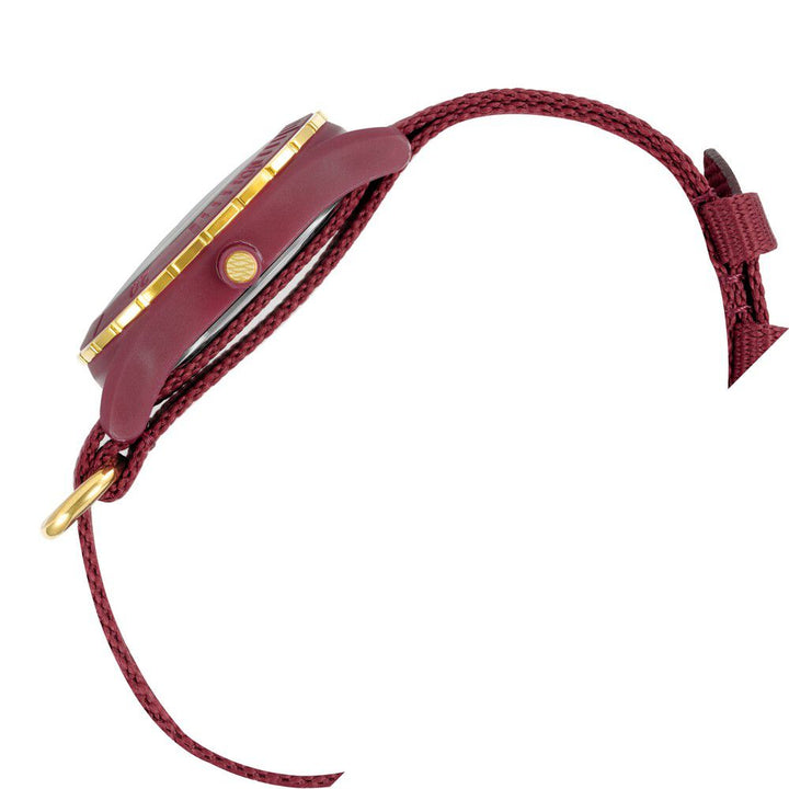 Anne Klein Quartz Analog Maroon Dial Plastic Strap Watch for Women