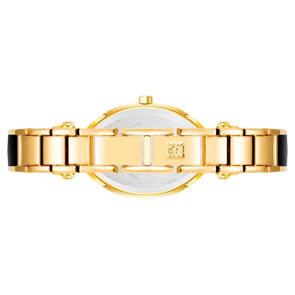 Anne Klein Quartz Analog Black Dial Plastic Strap Watch For Women