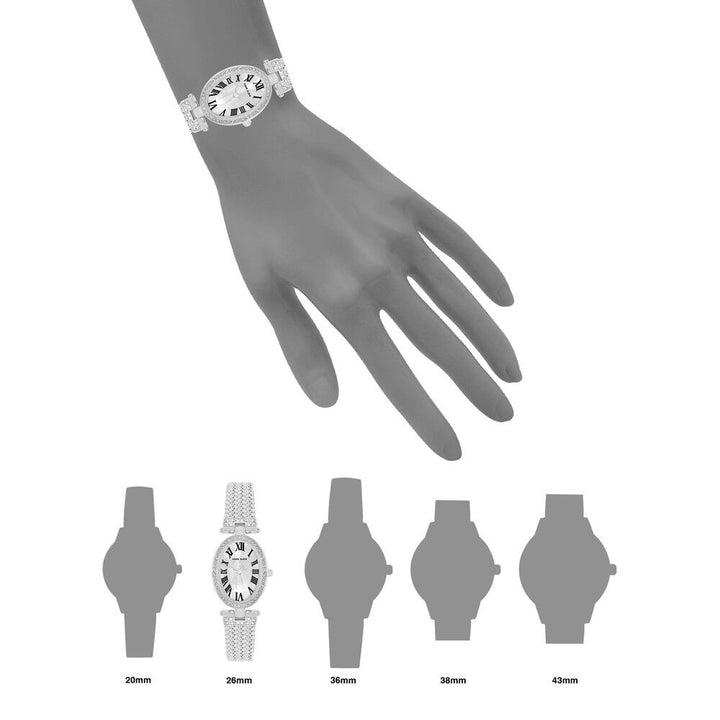 Anne Klein Quartz Analog White Dial Metal Strap Watch For Women